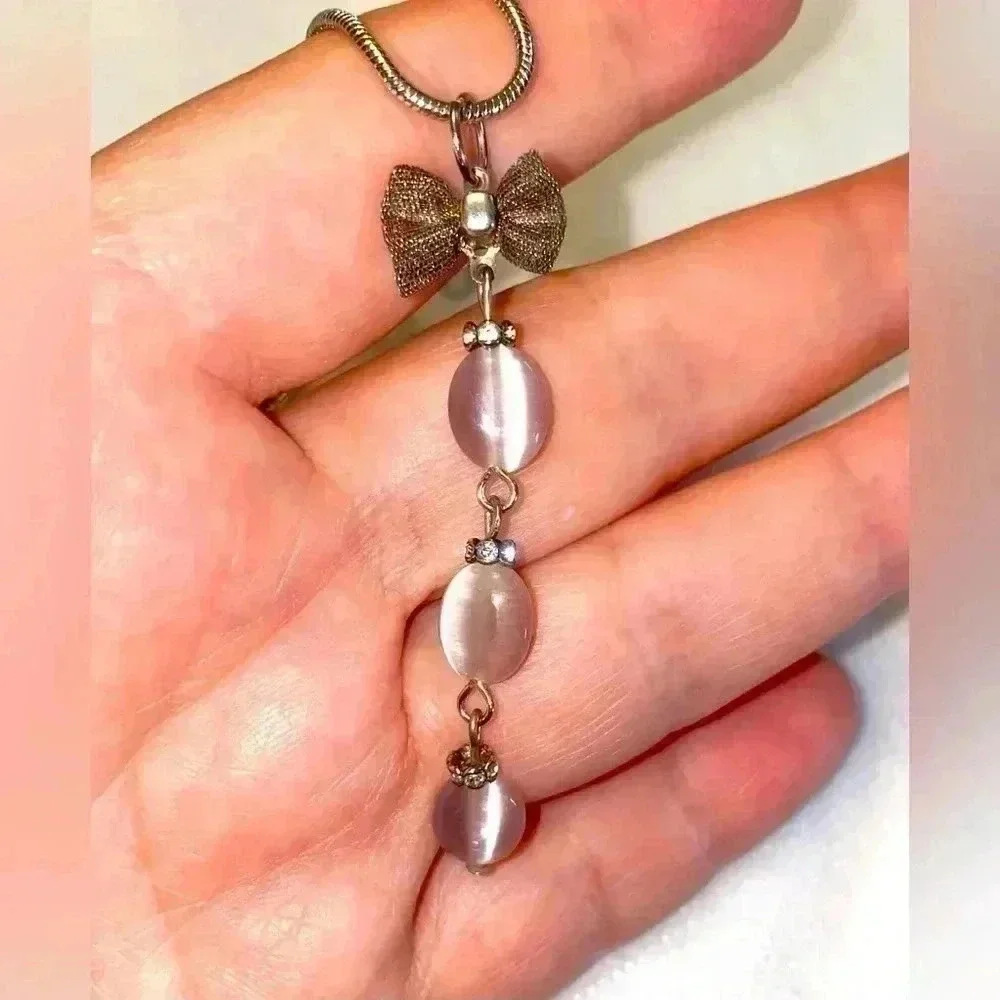 💥VINTAGE HAND MADE IN GEORGIA 🇬🇪  TBILISI 💥JEWELRY SET WITH LAVENDER QUARTZ - Picture 7 of 11